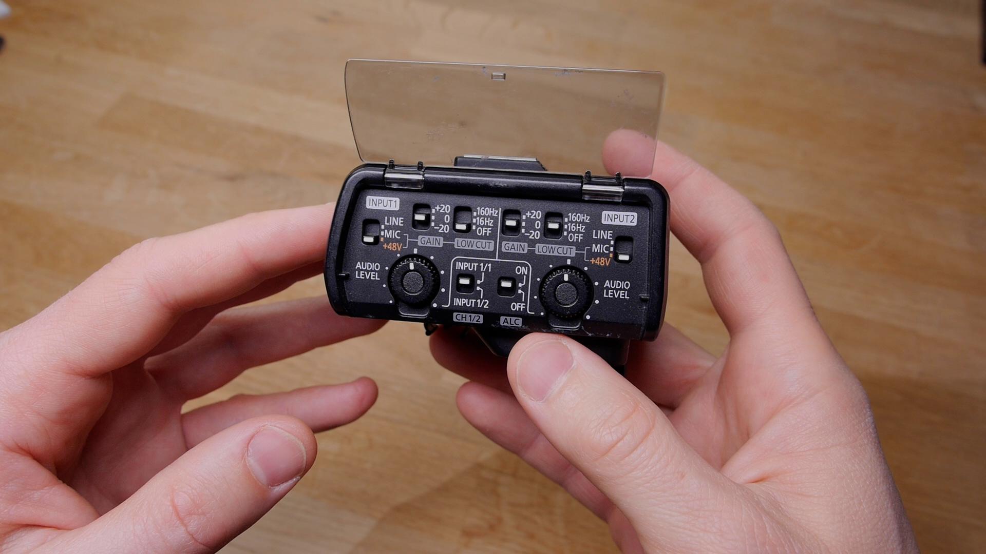 Panasonic XLR Audio Adapter steuerung